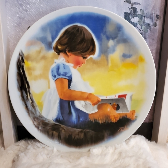 1980 "By Myself" 3rd in the Zolan's Children Plate Collection - Picture 1 of 4
